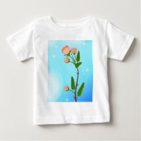Gradação do céu azul com ramificação primavera flo