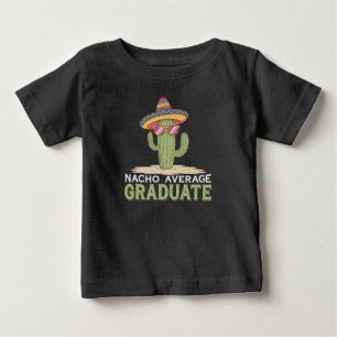 Camiseta Para Bebê Graduação de Cactus Média de Formando Nacho Mexica