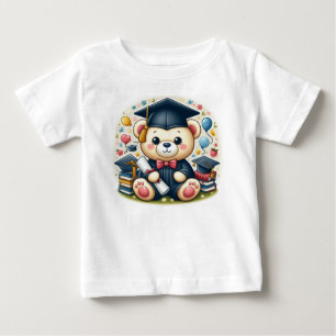 Camiseta Para Bebê "Graduação do Urso de Teddy"