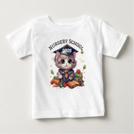Camiseta Para Bebê Graduado Anual da Escola de Educação Infantil 