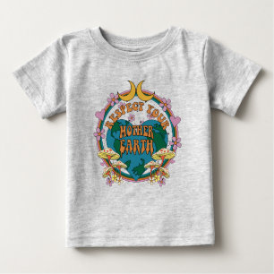 Camiseta Para Bebê Gráfico da Terra-Mãe Retro dos anos 70