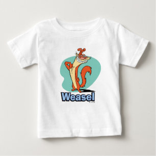 Camiseta Para Bebê Gráfico de Caractere Ortográfico de Weasel