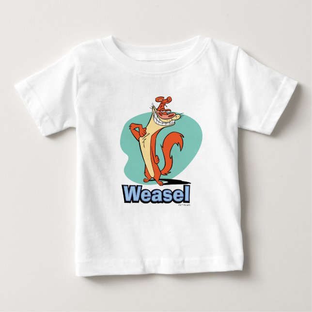 Camiseta Para Bebê Gráfico de Caractere Ortográfico de Weasel (Frente)