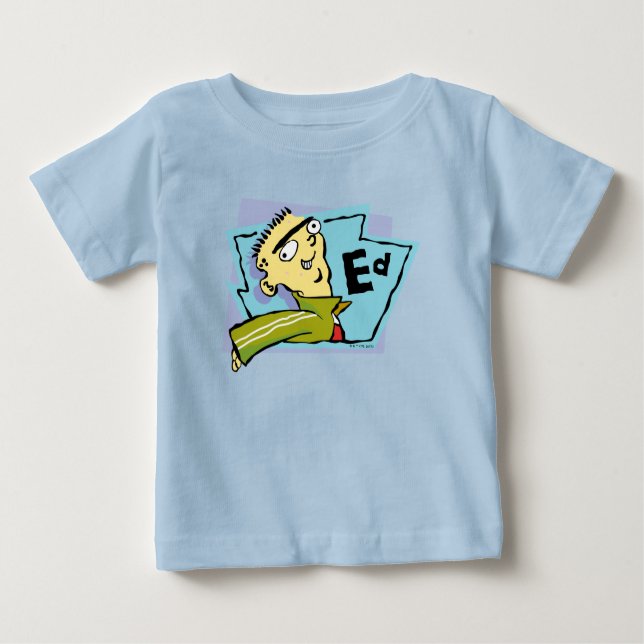 Camiseta Para Bebê Gráfico de Caracteres Ed (Frente)