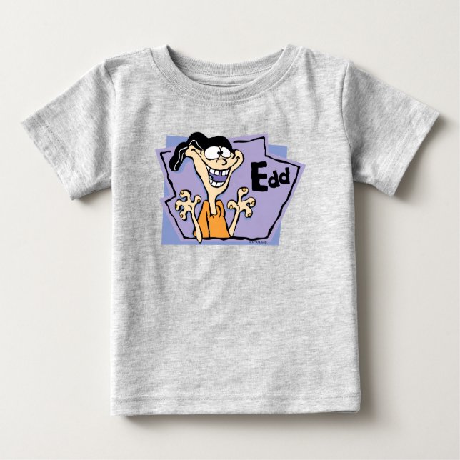Camiseta Para Bebê Gráfico de Caracteres Edd (Frente)