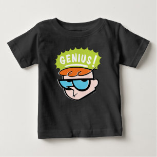 Camiseta Para Bebê Gráfico de Chamada Dexter "Genius"