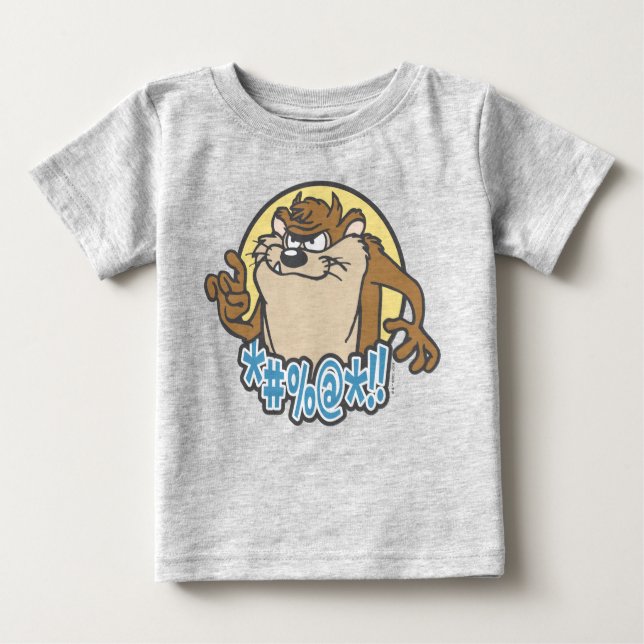 Camiseta Para Bebê Gráfico de Círculo Expletivo TAZ™ (Frente)