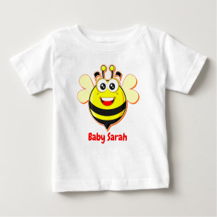 Camiseta Para Bebê Gráfico de Cubo Adorável e Cubo de Selo