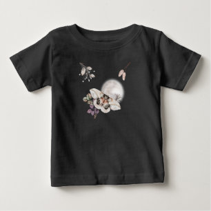 Camiseta Para Bebê Gráfico de Moth Ligada