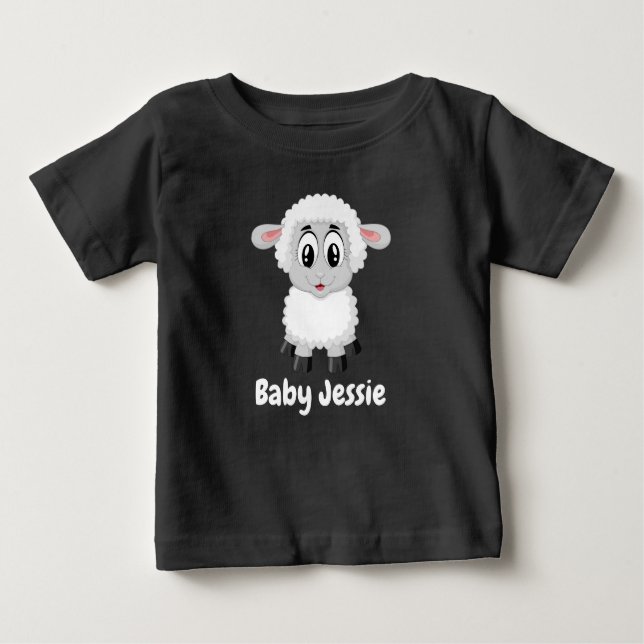 Camiseta Para Bebê Gráfico de Ovinos e Cubos Adoráveis, Cubo-Foca (Frente)