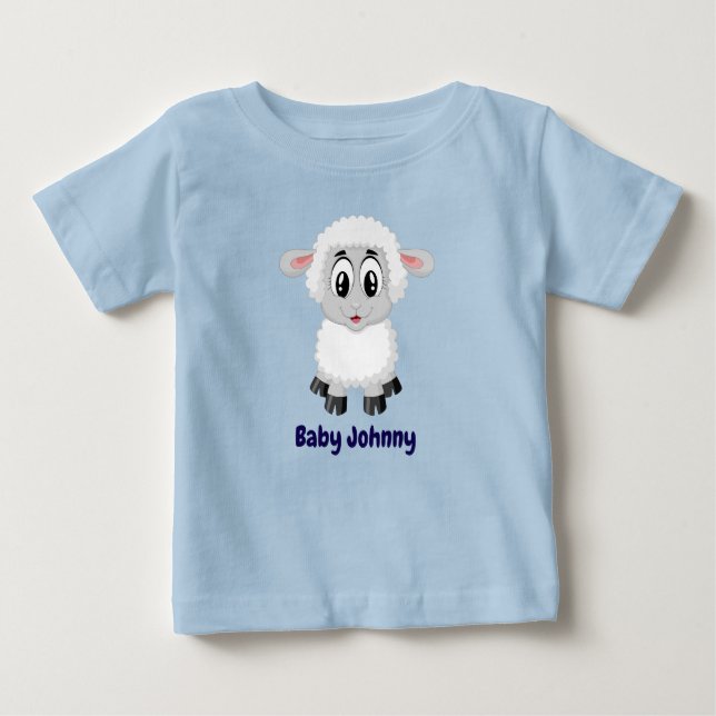 Camiseta Para Bebê Gráfico de Ovinos e Cubos Adoráveis, Cubo-Foca (Frente)