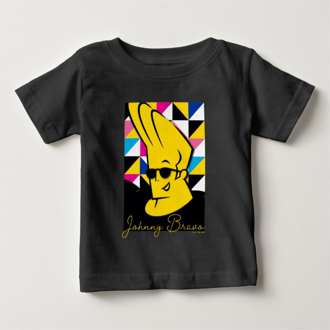 Camiseta Para Bebê Gráfico de Pop de Arte Johnny Bravo (Frente)