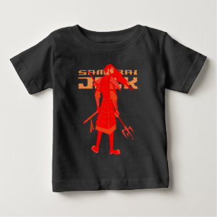 Camiseta Para Bebê Gráfico do Guerreiro Vermelho Samurai Jack
