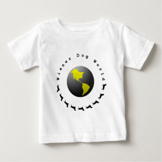 Camiseta Para Bebê Gráfico do mundo do cão do Wiener