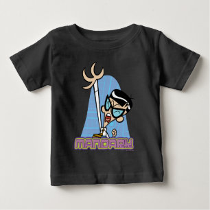 Camiseta Para Bebê Gráfico do Nome do Caracter Mandark