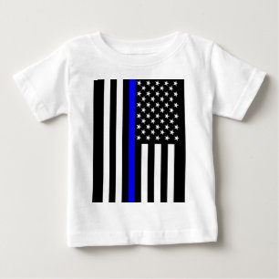 Camiseta Para Bebê Gráfico fino americano de Blue Line