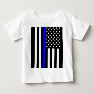 Camiseta Para Bebê Gráfico fino americano de Blue Line