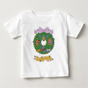 Camiseta Para Bebê Gráficos de Coroa de Lanche de Férias do Scooby-Do
