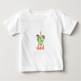 Camiseta Para Bebê Gráficos de Karate Kat Eu-amo-papai