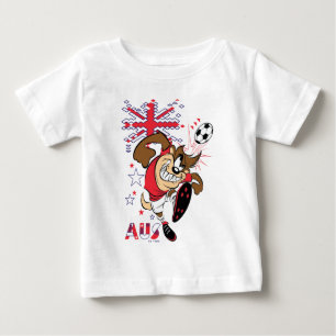 Camiseta Para Bebê Gráficos do TAZ™ Time Austrália Futebol