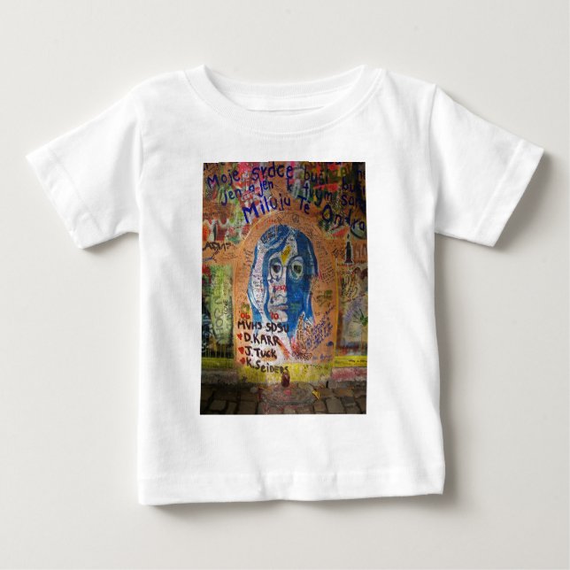 Camiseta Para Bebê Grafite - Praga (Frente)