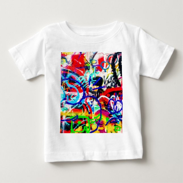 Camiseta Para Bebê Grafites loucos corajosos (Frente)