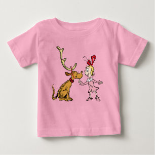 Camiseta Para Bebê Gralha   Max & Cindy Lou Quem