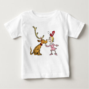 Camiseta Para Bebê Gralha   Max & Cindy Lou Quem