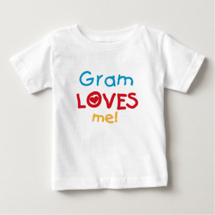 Camiseta Para Bebê Gram me ama T-shirts e presentes