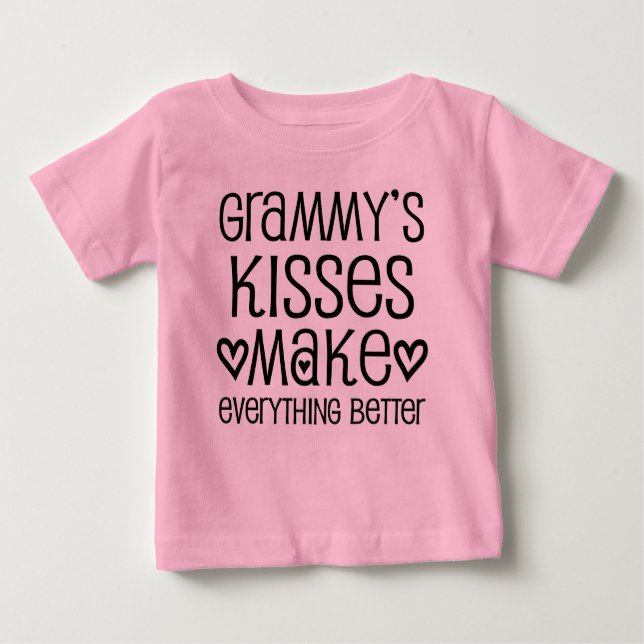Camiseta Para Bebê Grammy Gift para neta (Frente)