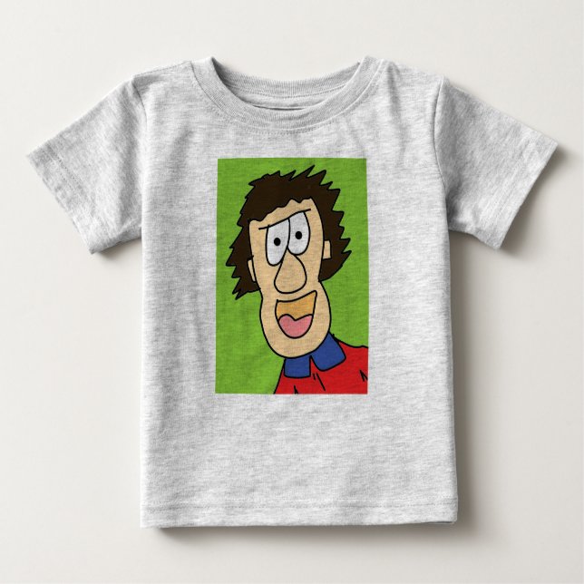 Camiseta Para Bebê grampa jovem (Frente)