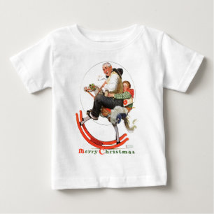 Camiseta Para Bebê Grampos sobre Cavalo Fogueiro