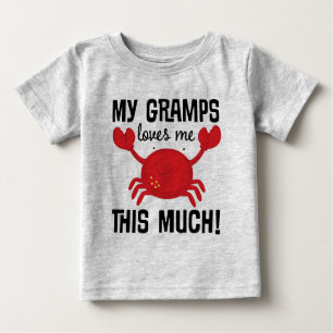 Camiseta Para Bebê Gramps ama-me este muito t-shirt do neto