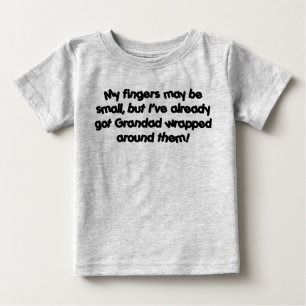 Camiseta Para Bebê Grandad envolvido!