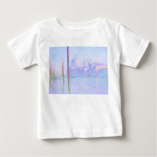 Camiseta Para Bebê Grande Canal em Veneza (por Claude Monet)