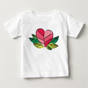 Camiseta Para Bebê Grande Coração de Mamacita