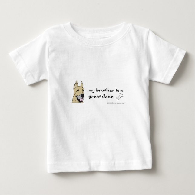 Camiseta Para Bebê grande dane (Frente)