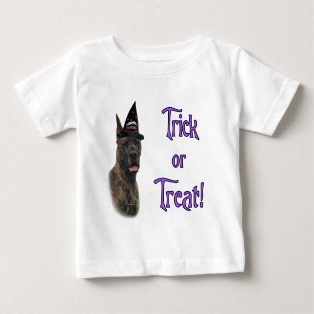 Camiseta Para Bebê Grande Dane (brindle) Trick (Frente)