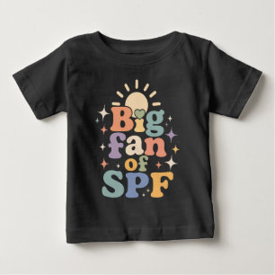 Camiseta Para Bebê Grande fã de Proteção Solar SPF Verão