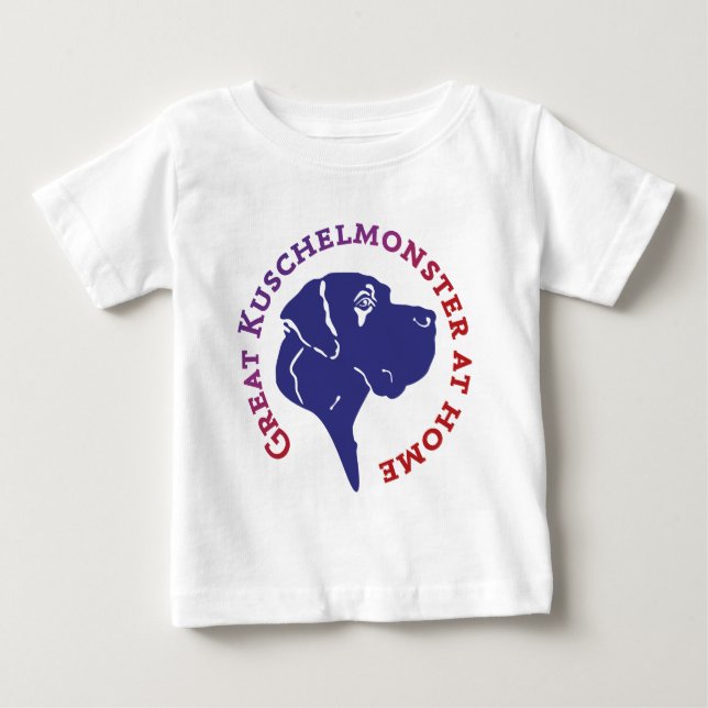 Camiseta Para Bebê Grande Monstro de Abraço (Frente)