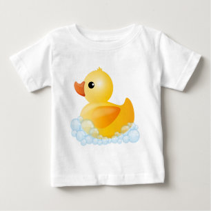 Camiseta Para Bebê Grande pato amarelo