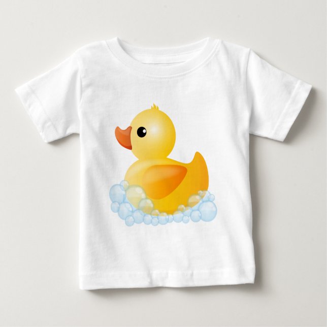 Camiseta Para Bebê Grande pato amarelo (Frente)