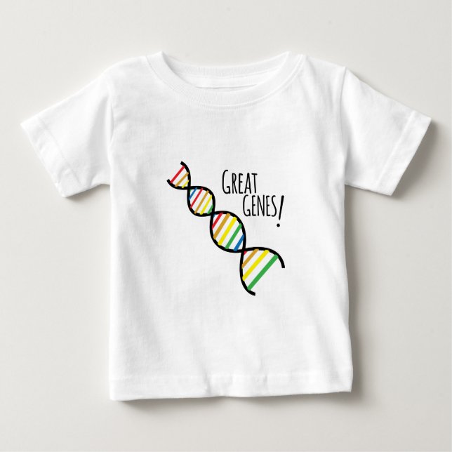 Camiseta Para Bebê Grandes genes (Frente)