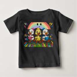 Camiseta Para Bebê "Grasnando no Jardim de Infância!" – Patinho Fofo