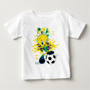 Camiseta Para Bebê Grático do TWEETY™ Time Brasil Futebol