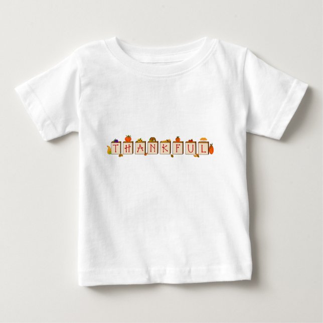 Camiseta Para Bebê gratidão (Frente)