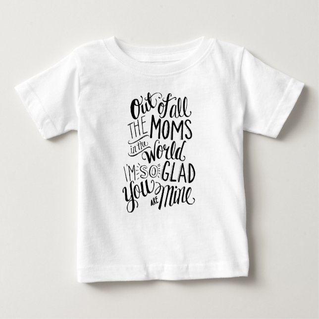 Camiseta Para Bebê Gratidão para a Mamãe (Frente)