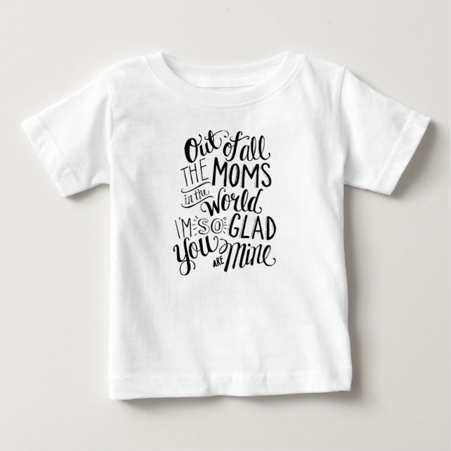 Camiseta Para Bebê Gratidão para Mamãe (Frente)