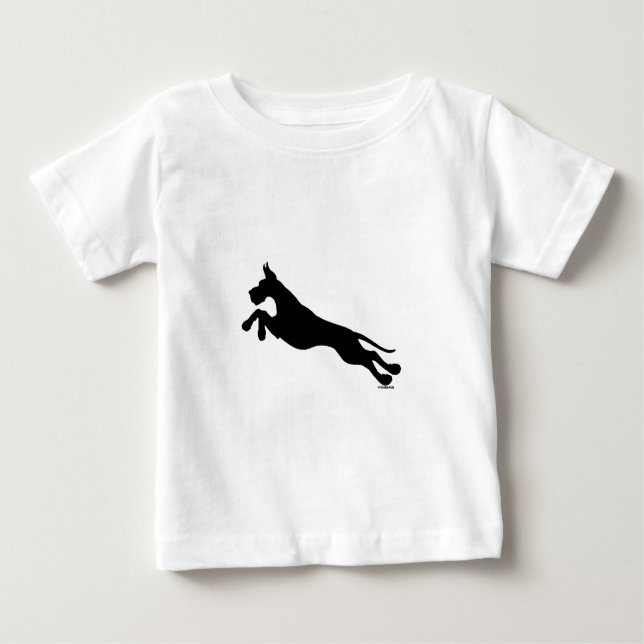 Camiseta Para Bebê Great Dane Jumper (Frente)
