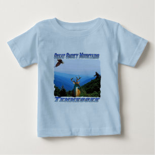 Camiseta Para Bebê Great Smoky Mountains, t-shirt do bebê de